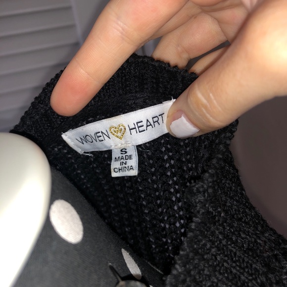 Choker neckline black pacsun sweater - Picture 4 of 4